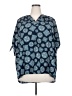 MICHAEL Michael Kors Blue Short Sleeve Blouse Size 2X - photo 1