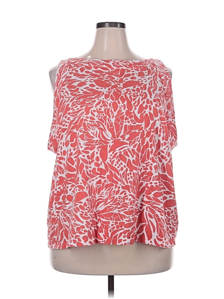 Pre-owned Coral Bay Sleeveless Blouse In Red