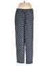 Joe Fresh 100% Polyester Print Blue Casual Pants Size XS - photo 1