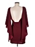 Shein Solid Burgundy Cocktail Dress Size 6 - photo 2