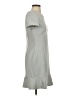 Ann Taylor Solid Gray Casual Dress Size 2 - photo 4