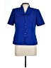 Lisa Jo Blue Short Sleeve Blouse Size 10 - photo 1
