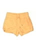 Athleta 100% Linen Solid Orange Shorts Size 4 - photo 1