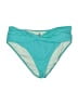 Yonique Color Block Teal Swimsuit Bottoms Size XL - photo 1