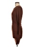 Unbranded Solid Brown Casual Dress Size M - photo 5