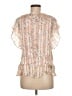 maette Pink Short Sleeve Blouse Size M - photo 2