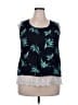Anthony Richards 100% Rayon Blue Sleeveless Blouse Size 18 - photo 1