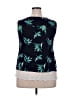 Anthony Richards 100% Rayon Blue Sleeveless Blouse Size 18 - photo 2