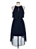 Maurices 100% Polyester Solid Blue Cocktail Dress Size 7 - 8 - photo 2