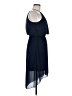 Maurices 100% Polyester Solid Blue Cocktail Dress Size 7 - 8 - photo 4