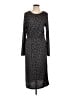 Old Navy Animal Print Gray Casual Dress Size L - photo 1