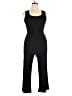 Amour Vert Solid Black Jumpsuit Size XL - photo 1