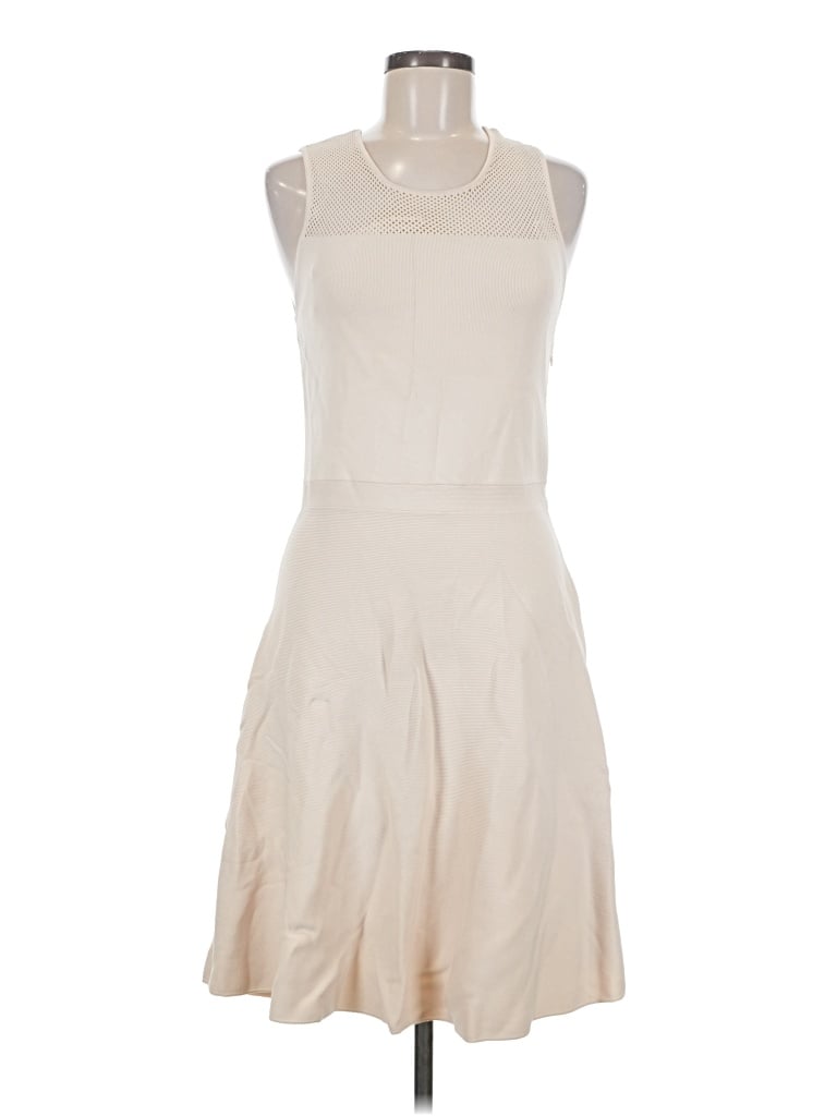 Pre-owned Ann Taylor Cocktail Dress In Ivory