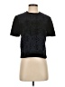 A.L.C. 100% Silk Black Short Sleeve Top Size 4 - photo 1