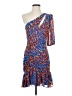 BCBGMAXAZRIA 100% Polyester Print Blue Cocktail Dress Size 4 - photo 1