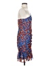 BCBGMAXAZRIA 100% Polyester Print Blue Cocktail Dress Size 4 - photo 4