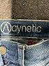 Acynetic Hearts Blue Jeans Size 27 waist - photo 4