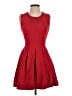 VERTIGO Solid Red Cocktail Dress Size XS - photo 1