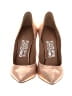 Salvatore Ferragamo Metallic Gold Pink Heels Size 7 - photo 2