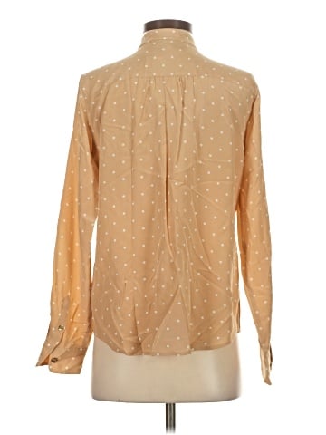 C. Wonder Long Sleeve Silk Top (view 2)