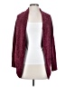 Kim Rogers 100% Polyester Burgundy Cardigan Size S - photo 1