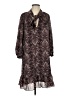 Max Studio Paisley Brown Casual Dress Size S - photo 1