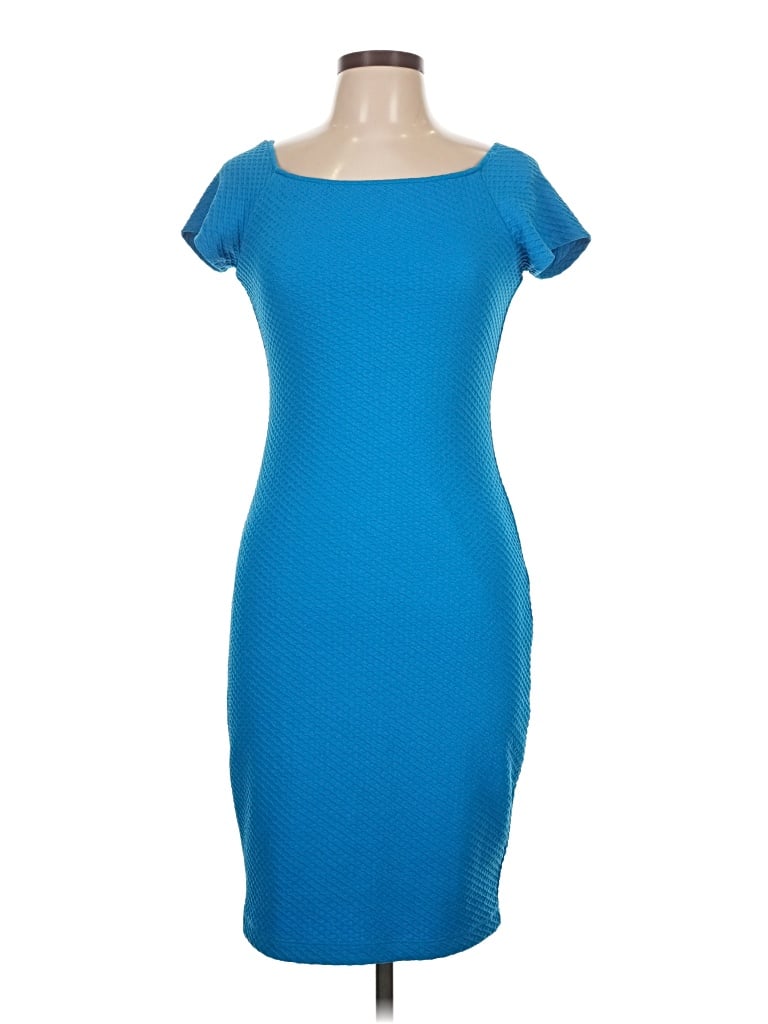 Pre-owned Bisou Bisou Casual Dress In Blue