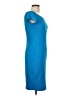 Bisou Bisou Solid Blue Casual Dress Size 10 - photo 4
