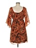 Judith March 100% Polyester Paisley Orange Cocktail Dress Size M - photo 2