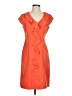 Sharagano 100% Polyester Orange Cocktail Dress Size 4 - photo 1