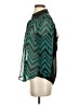 A. Byer Chevron-herringbone Teal 3/4 Sleeve Blouse Size S - photo 5