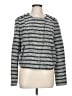 Ann Taylor LOFT Stripes Blue Jacket Size 10 - photo 1