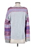 Fate Chevron-herringbone Gray Pullover Sweater Size S - photo 2