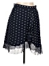 Hutch 100% Polyester Polka Dots Blue Casual Skirt Size 10 - photo 1