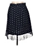 Hutch 100% Polyester Polka Dots Blue Casual Skirt Size 10 - photo 2