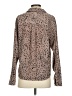 the good jane Animal Print Tan Long Sleeve Blouse Size S - photo 2
