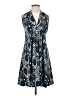 Assorted Brands Print Gray Casual Dress Size S - photo 1