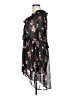 Versona 100% Polyester Floral Black Casual Dress Size L - photo 5
