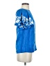 J.Crew 100% Linen Blue Short Sleeve Blouse Size 00 - photo 4