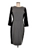 Talbots Color Block Gray Casual Dress Size 8 - photo 1