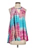 Entro 100% Rayon Tie-dye Blue Sleeveless Blouse Size S - photo 1