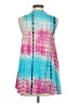 Entro 100% Rayon Tie-dye Blue Sleeveless Blouse Size S - photo 2