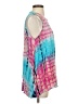 Entro 100% Rayon Tie-dye Blue Sleeveless Blouse Size S - photo 4