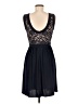R&M Richards Blue Black Cocktail Dress Size 6 - photo 2