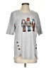 Truself Gray Short Sleeve Top Size S - photo 1