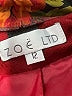 Zoe Ltd 100% Polyester Floral Burgundy Red Jacket Size 12 - photo 3