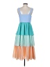 Crosby 100% Polyester Color Block Blue Cocktail Dress Size S - photo 2