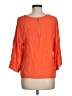 Sam & Lavi 100% Rayon Orange 3/4 Sleeve Blouse Size M - photo 2