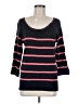 Ann Taylor LOFT 100% Cotton Stripes Black Pullover Sweater Size M - photo 1