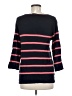 Ann Taylor LOFT 100% Cotton Stripes Black Pullover Sweater Size M - photo 2